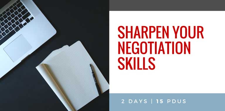 Sharpen Negotiation skills